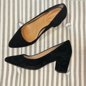 Corso Como Black Block Heel Pumps 9W (wide)